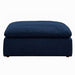 Sunset Trading Cloud Puff 6 Piece 132" Wide Slipcovered Modular Pitt Sectional Sofa | Stain Resistant Performance Fabric | Navy Blue SU-1458-49-3C-1A-2O