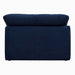 Sunset Trading Cloud Puff Slipcovered 44" Armless Chair | Modular Sofa Sectional | Stain Resistant Performance Fabric | Navy Blue SU-145837-391049