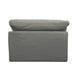 Sunset Trading Cloud Puff Slipcovered 44" Armless Chair | Modular Sofa Sectional | Stain Resistant Performance Fabric | Gray SU-145837-391094
