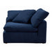 Sunset Trading Cloud Puff Slipcovered 44" Arm Chair | Modular Corner Sofa Sectional | Stain Resistant Performance Fabric | Navy Blue SU-145851-391049