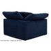 Sunset Trading Cloud Puff Slipcover for 3 Piece Modular Sofa | Stain Resistant Performance Fabric | Navy Blue SU-1458SC-49-2C-1A