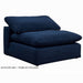 Sunset Trading Cloud Puff Slipcover for 5 Piece Modular Sectional Sofa | Stain Resistant Performance Fabric | Navy Blue SU-1458SC-49-3C-1A-1O