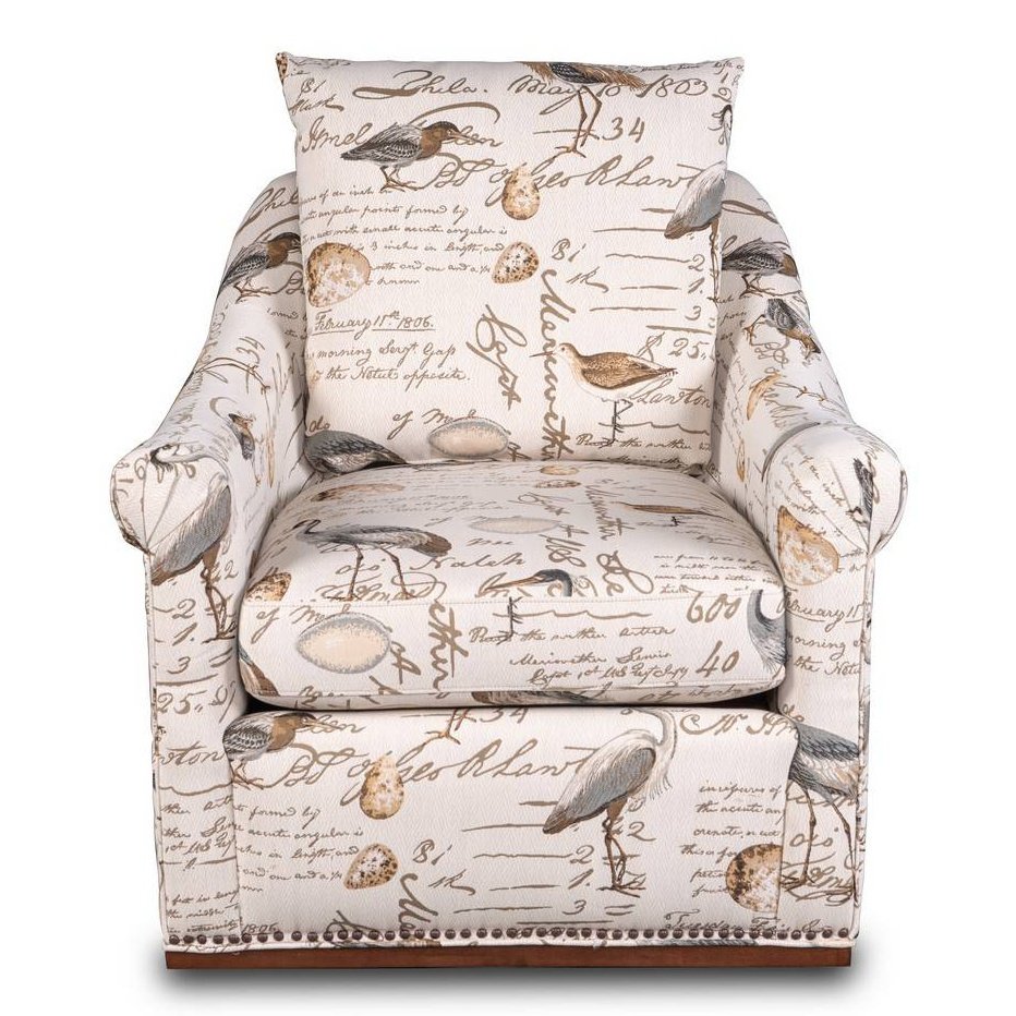 Swivel Script Chair Sunset Trading Birdscript Swivel Chair | Low Back | Rolled