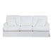 Sunset Trading Ariana Slipcovered Sofa | Stain Resistant Performance Fabric | White SU-78301-81