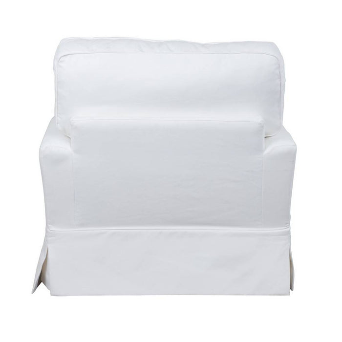 Sunset Trading Ariana Slipcovered Chair | Stain Resistant Performance Fabric | White SU-78320-81