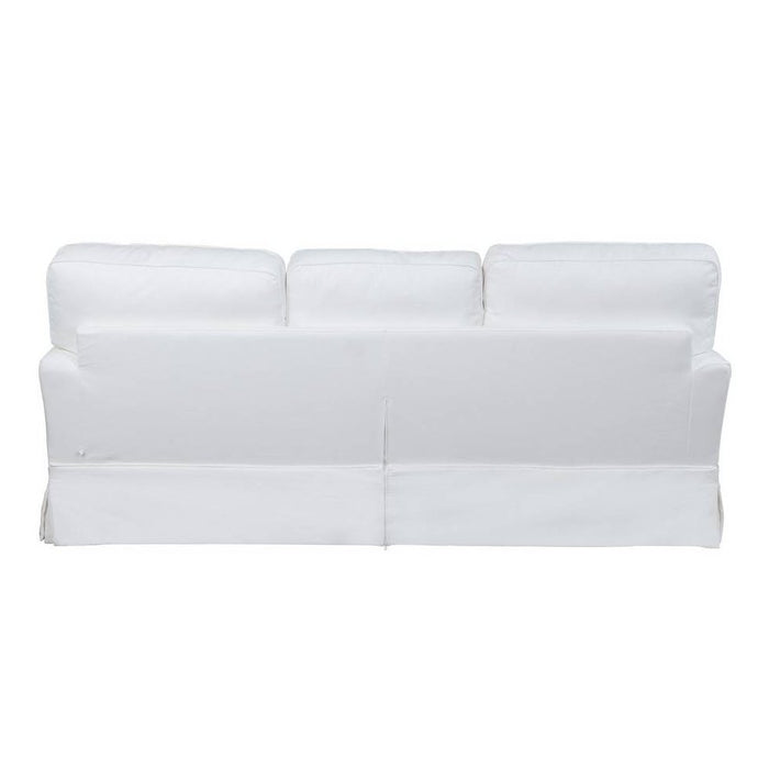 Sunset Trading Ariana Slipcovered Sleeper Sofa | Stain Resistant Performance Fabric | White SU-78341-81