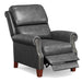 Sunset Trading Alexander Pushback Leather Recliner | Dark Gray SY-689-86-9307-97