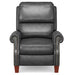 Sunset Trading Alexander Pushback Leather Recliner | Dark Gray SY-689-86-9307-97