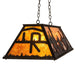 Meyda 48" Long Personalized Ranch Oblong Pendant