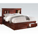 Acme Furniture Louis Philippe III Ek Bed in Cherry Finish 24377EK