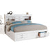 Acme Furniture Louis Philippe III Queen Bed W/Storage in White Finish 24490Q