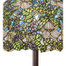 Meyda 62" Tiffany Green Trillium & Violet Floor Lamp