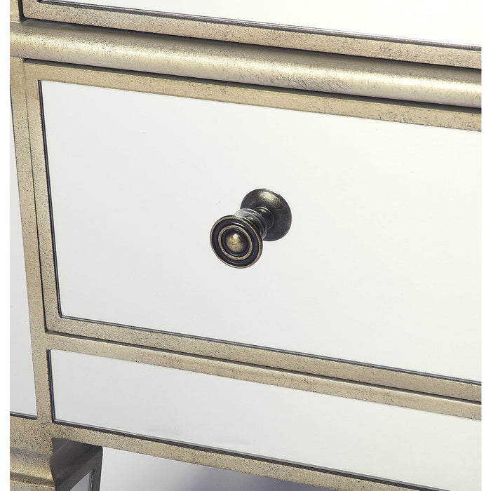 Butler Specialty Company Celeste Mirrored Console Cabinet, Silver 2613146