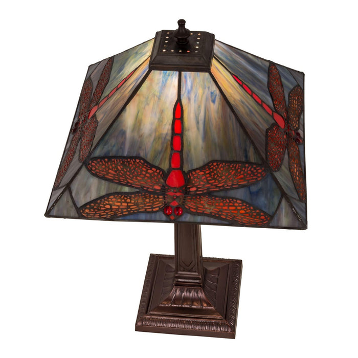 Meyda 21"H Prairie Dragonfly Table Lamp