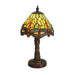 Meyda 12"H Hanginghead Dragonfly w/ Twisted Fly Mosaic Base Mini Table Lamp
