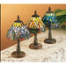 Meyda 12"H Tiffany Hanginghead Dragonfly W/Mosaic Base Mini Lamp
