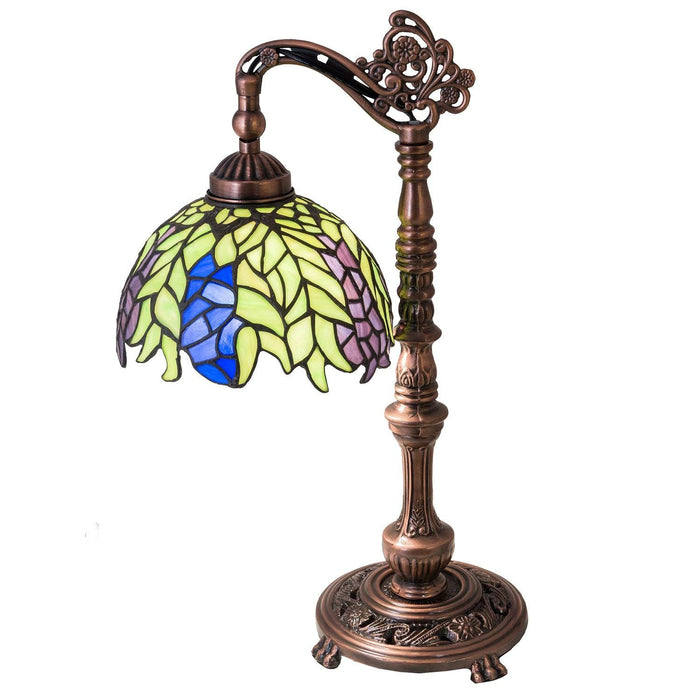 Meyda 19"H Tiffany Honey Locust Desk Lamp