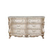 Acme Furniture Gorsedd Dresser W/Marble Top in Marble Top & Golden Ivory Finish 27445