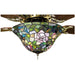 Meyda 12"W Tiffany Rosebush Floral Ceiling Fan Light