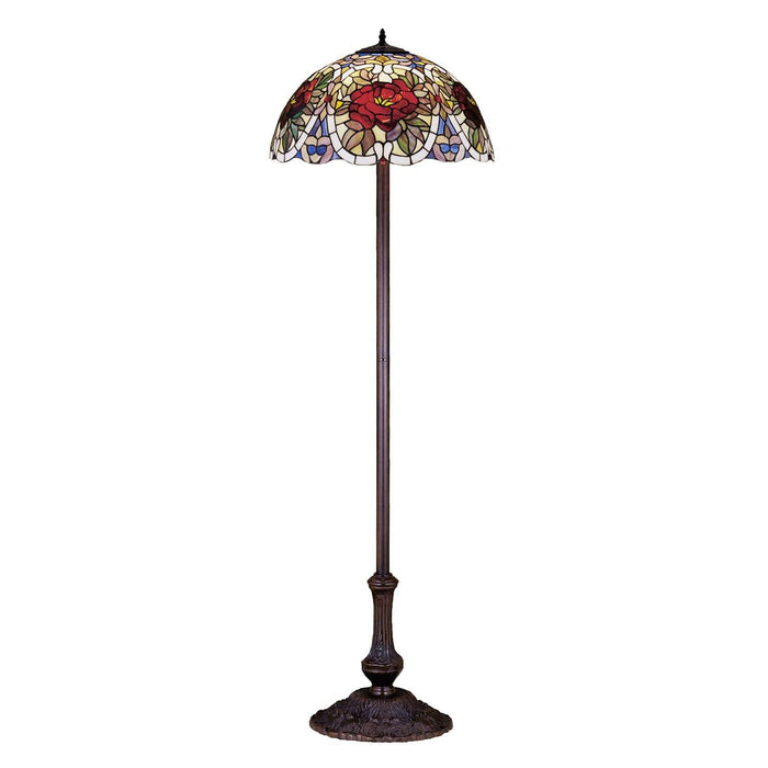 Meyda 63" High Renaissance Rose Floor Lamp