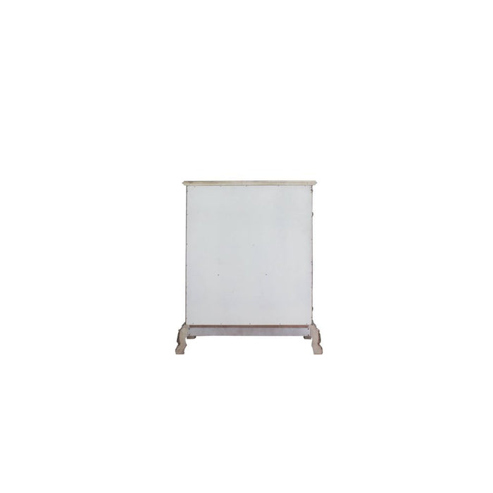 Acme Furniture Dresden Chest in Vintage Bone White Finish 28176