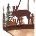 Meyda 24"W Wandering Moose Inverted Pendant