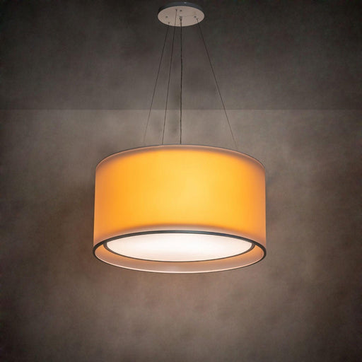 Meyda 34" Wide Orange Cilindro Pendant
