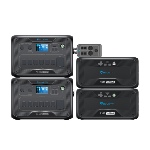 BLUETTI 2*AC300 + 2*B300 + 1*P030A | Home Battery Backup