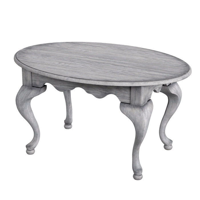 Butler Specialty Company Grace Oval 4 Legs Coffee Table, Gray 3012418