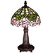 Meyda 13" High Tiffany Cabbage Rose Mini Lamp