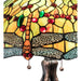 Meyda 31" High Bronze Tiffany Hanginghead Dragonfly Table Lamp