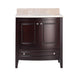 Laviva Estella 32" Brown Bathroom Vanity with Jerusalem Gold Marble Countertop 3130709-32B-JG