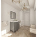 Laviva Estella 32" Grey Bathroom Vanity with White Carrara Marble Countertop 3130709-32G-WC