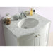 Laviva Estella 32" White Bathroom Vanity with White Carrara Marble Countertop 3130709-32W-WC
