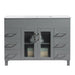 Laviva Nova 48″ Grey Bathroom Vanity with White Ceramic 48″ size