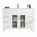 Laviva Nova 48" White Bathroom Vanity with White Ceramic Basin Countertop 31321529-48W-CB