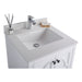Laviva Odyssey 24" White Bathroom Vanity with White Quartz Countertop 313613-24W-WQ