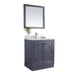 Laviva Odyssey 30" Maple Grey Bathroom Vanity with White Quartz Countertop 313613-30G-WQ