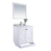 Laviva Odyssey 30" White Bathroom Vanity with Matte White VIVA Stone Solid Surface Countertop 313613-30W-MW