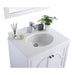 Laviva Odyssey 30" White Bathroom Vanity with Pure White Phoenix Stone Countertop 313613-30W-PW
