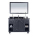 Laviva Odyssey 48" Maple Grey Bathroom Vanity with Black Wood Marble Countertop 313613-48G-BW