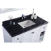 Laviva Odyssey 48″ White Bathroom Vanity with Black Wood