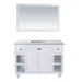Laviva Odyssey 48" White Bathroom Vanity with Matte White VIVA Stone Solid Surface Countertop 313613-48W-MW