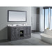Laviva Odyssey 60" Maple Grey Double Sink Bathroom Vanity with White Carrara Marble Countertop 313613-60G-WC