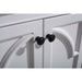 Laviva Odyssey 60" White Double Sink Bathroom Vanity with Black Wood Marble Countertop 313613-60W-BW