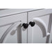 Laviva Odyssey 60" White Double Sink Bathroom Vanity with Matte White VIVA Stone Solid Surface Countertop 313613-60W-MW