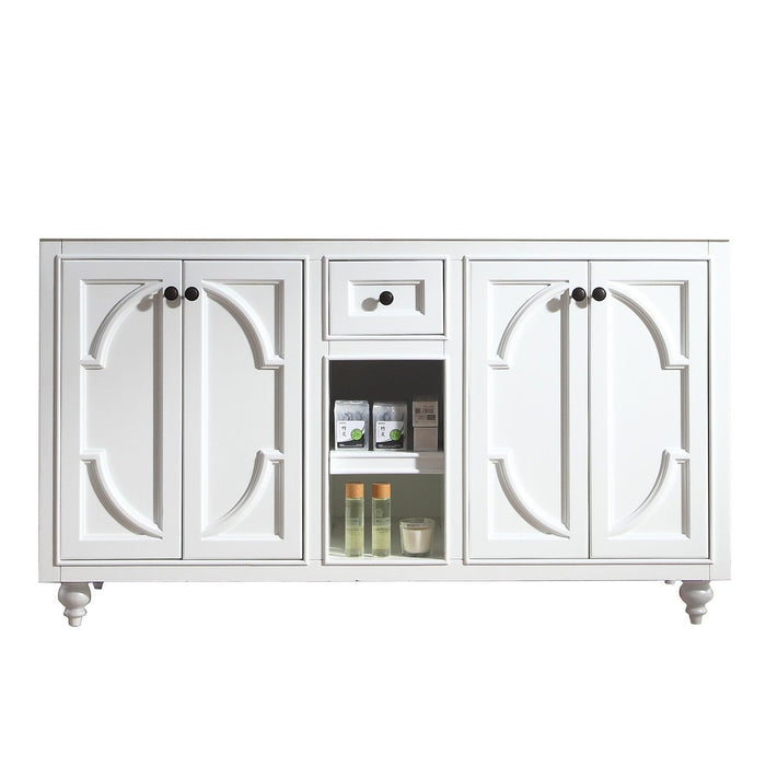 Laviva Odyssey 60" White Double Sink Bathroom Vanity Cabinet 313613-60W