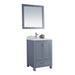 Laviva Wilson 24" Grey Bathroom Vanity with White Carrara Marble Countertop 313ANG-24G-WC
