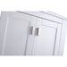 Laviva Wilson 24" White Bathroom Vanity with Black Wood Marble Countertop 313ANG-24W-BW