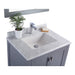 Laviva Wilson 30" Grey Bathroom Vanity with White Carrara Marble Countertop 313ANG-30G-WC